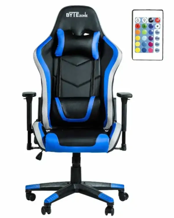 Gaming stolica ByteZone THUNDER crnoplava LED RGB