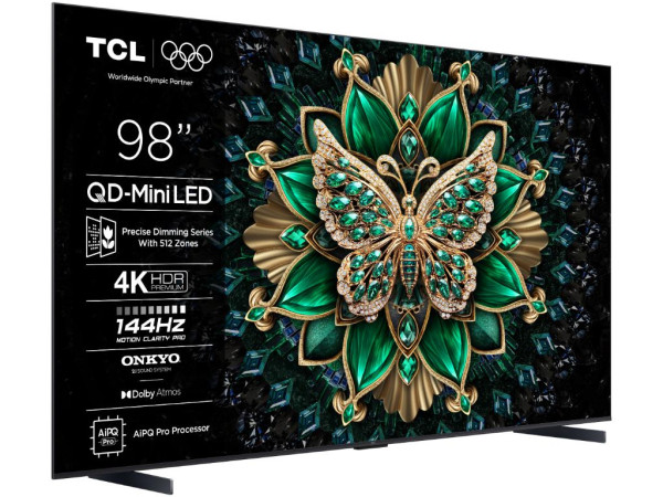 Televizor TCL 98C6K/MiniLED-QLED/98''/4K UHD/144Hz/Google TV/crna