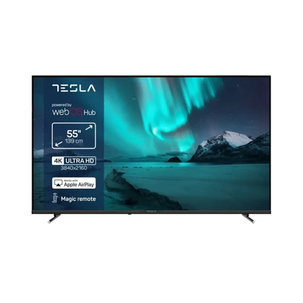 Televizor Tesla 55E655BUW Smart, LED, 4K UHD, 55''(140 cm), DVB-T/T2/C/S/S2