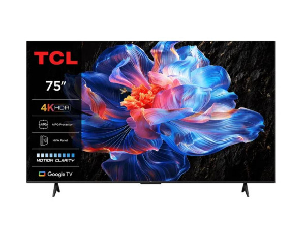 Televizor TCL 75P6K/DLED/75''/4K UHD/60Hz/Google TV/crna