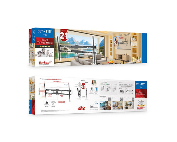 BARKAN BM510 LCD TV zidni nosač od 55 do 115 inča 
