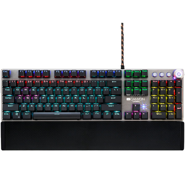 CANYON keyboard Nightfall GK-7 RGB US Wired Dark Grey ( CND-SKB7-US )