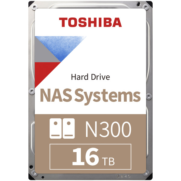 HDD NAS TOSHIBA N300 16TB CMR, 3.5, 512MB, 7200RPM, SATA, TBW: 180 ( HDWG51GUZSVA ) 