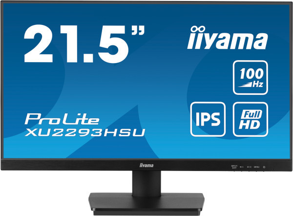 IIYAMA Prolite XU2293HSU-B7 Business Monitor - 54.5 cm (21.5''), FULL HD (1920x1080), IPS LED, 100Hz, 300 cdm˛, matte  black ( XU2293HSU-B7 ) 