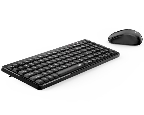 GENIUS LuxeMate Q8100 Wireless USB US crna tastatura + miš 