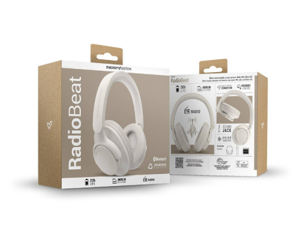 ENERGY SISTEM Cream RadioBeat Bluetooth slušalice krem (M45972) 