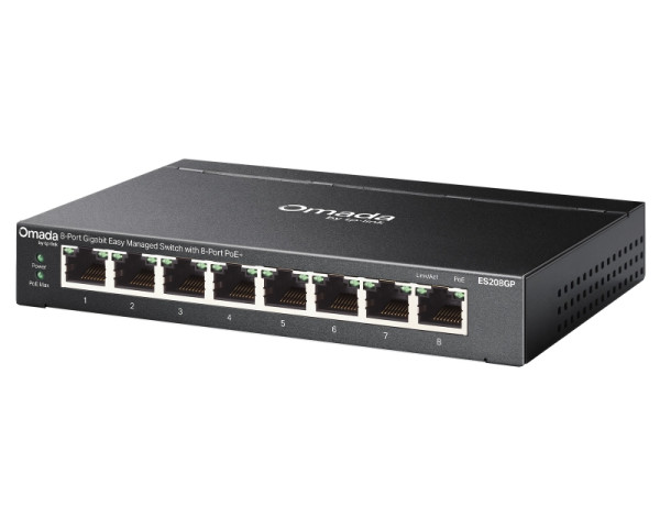 TP-LINK ES208GP Omada 8-Port Gigabit Easy upravljivi Switch 
