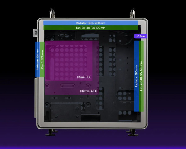 COOLER MASTER Qube 540 Moonstone modularno kućište (Q540-LGNN-S00) 