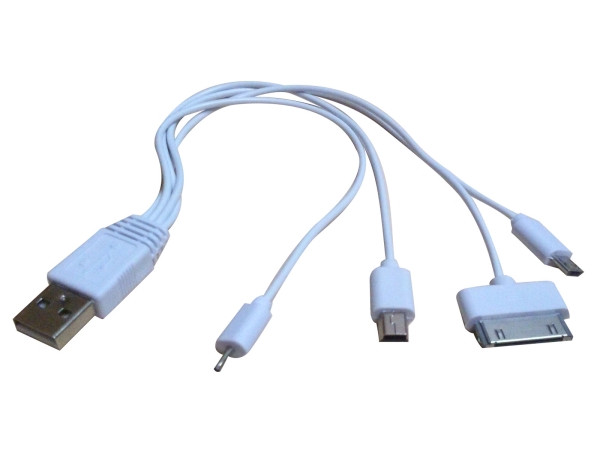 Kabl za dodatnu bateriju 4 u1/za punjjenje uredjaja sa konektorima /iPhone4/Micro USB/Mini USB