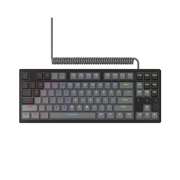 LORGAR Azar 514TKL, Wired RGB mechanical gaming keyboard, black, EN layout ( LRG-GK514TKL-BK-US ) 