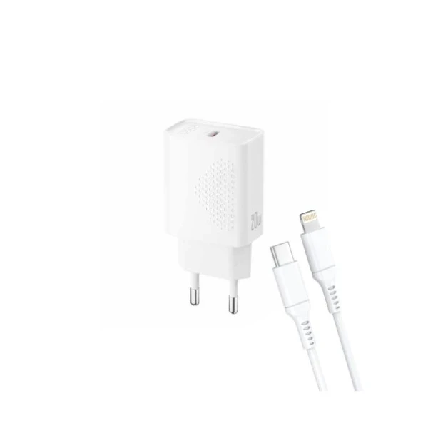 Kućni punjač XO L160 fast 20W Type C + lightning kabal