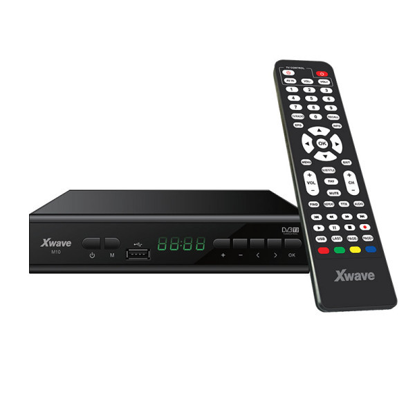 Xwave M10 DVB-T2 Set Top Box,LED,scart,HDMI,RF in-out,USB,media player,metalno kućište
