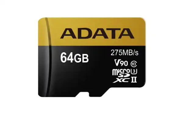 Micro SD Card 64GB AData + SD adapter AUSDX64GUII3CL10-CA1/ class 10/8K/4K