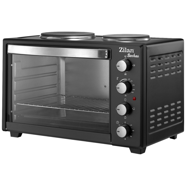 Zilan Mini pećnica, 2 ploče, 45 l, 3200 W, crna - ZLN2935