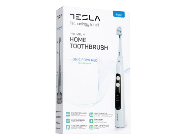 Cetkice za zube TESLA TDP121PWelektricnajonska i sonicna tehnologijasoft conicalbiserno bela' ( 'TDP121PW' ) 