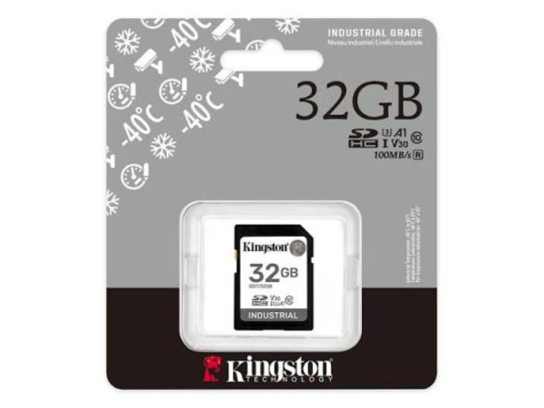 Memorijska kartica KINGSTON 32GBSDHC, UHS-I U3, V30do 100 MBsIndustrial Grade' ( 'SDIT32GB' ) 