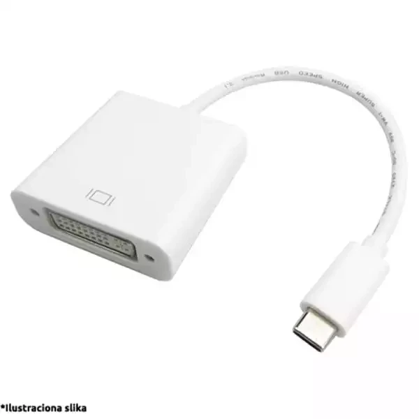 Adapter-konverter USB Tip C 3.1 na DVI MF