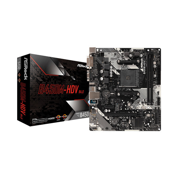 MB AM4 AsRock B450M-HDV R4.0 90-MXB9N0-A0UAYZ