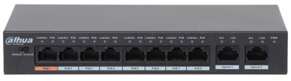 PoE switch 8port 10/100MBps Dahua PFS3010-8ET-96
