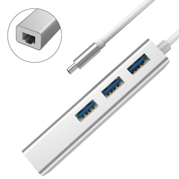 KABL LEOPARD TYPE C3.1-RJ45/USB 3.1 HUB DEVIA 023989