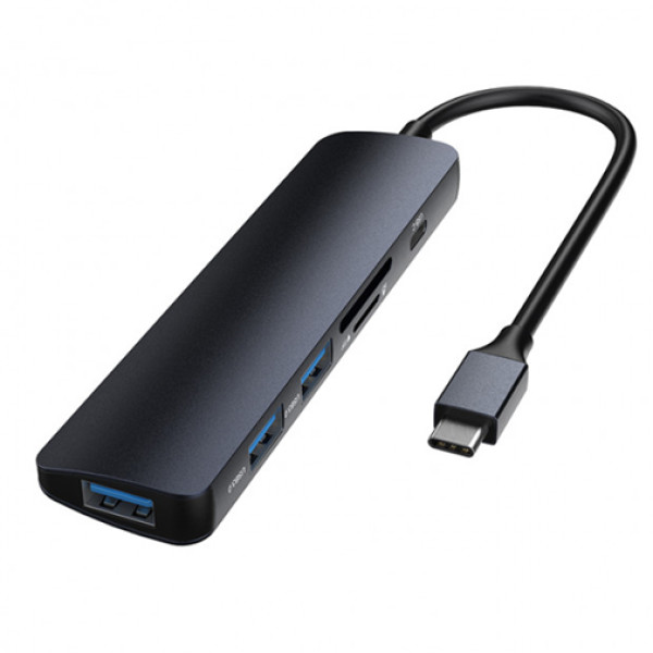 KABL LEOPARD TYPE C-USB 3.0x3+PD+CARDREADER 5u1 HUB DEVIA 023990
