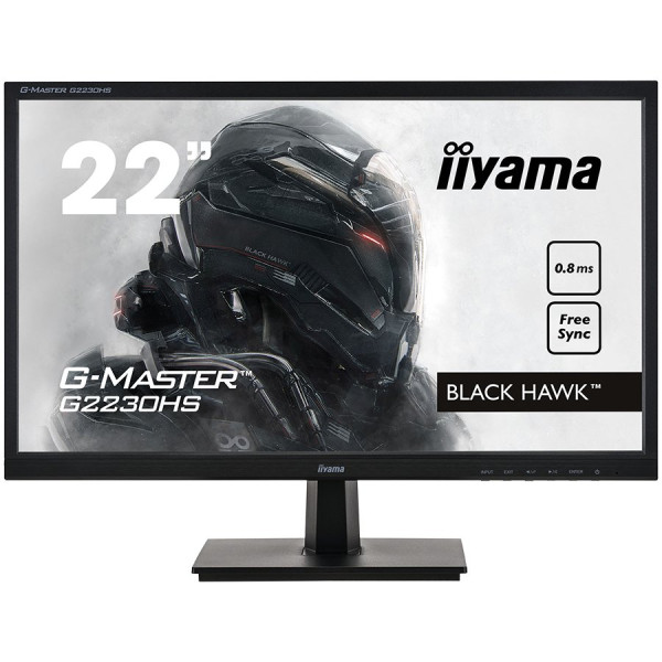 Monitor 21.5'' Iiyama G-master G2230HS-B1 TN 1920x1080/75Hz/0.8ms/HDMI/DP/VGA/zvu
