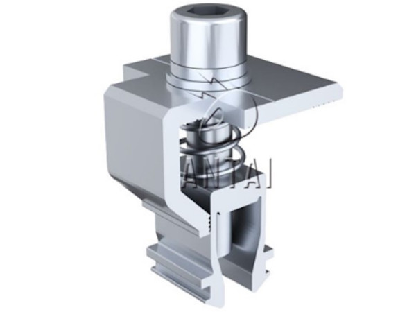 Konstrukcije za SE ANTAI za trapezni lim, mini rail, 400mm, set za 4 panela, univerzalne klampe