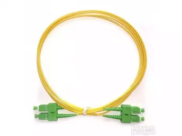 Fiber simplex patch kabl SCAPC pigtail singlemode 9125 mikrona duž. 2m, APC (angle-polished connec