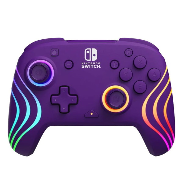 Nintendo Switch Afterglow Wave Wireless Controller Purple