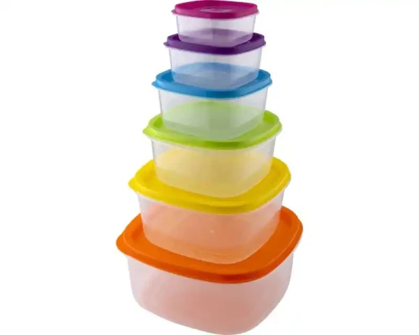 Set plastičnih posuda Lamart LT6029 Rainbow