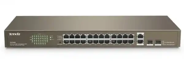 Svič 10/100 24-Port  Tenda TEF1026F + 2 Gigabit Base-X SFP ports