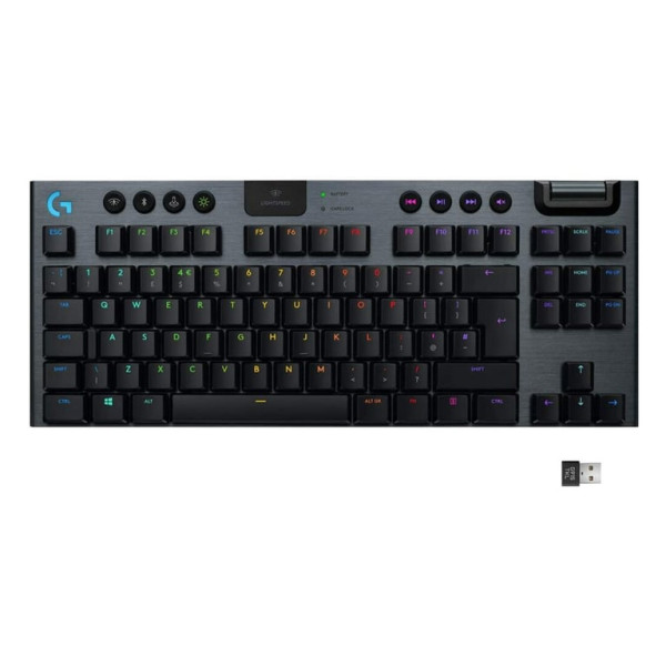 LOGITECH G915 TKL LIGHTSPEED Wireless Mechanical Gaming Keyboard - CARBON - US INTL - CLICKY ( 920-009537 ) 