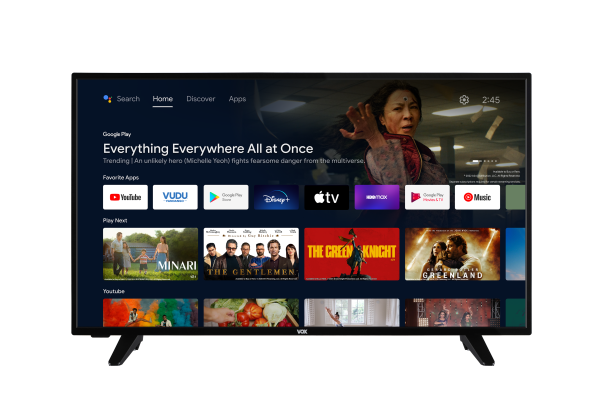 Televizor Vox 40VAF550B Smart, LED, Full HD, 40''(102cm), DVB-T2-C-S2