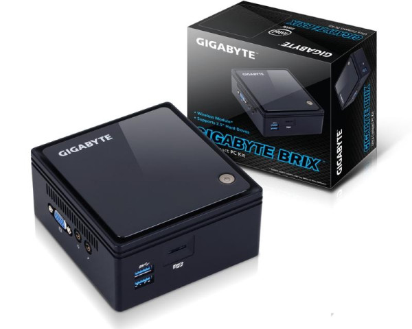 GIGABYTE GB-BACE-3160 BRIX Mini PC Intel Quad Core J3160 1.6GHz (2.24GHz) 