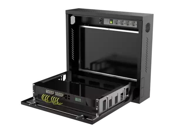 2U/19 rek orman nazidni za video nadzor Mirsan DVR02U580550200.02 580mmx200mmx550mm Beli