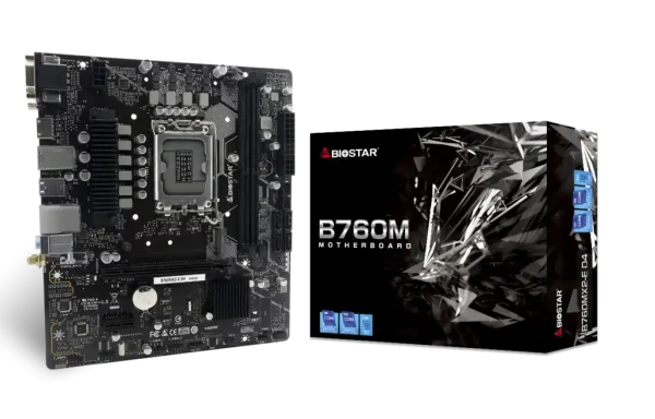 Matična ploča 1700  Biostar B760MX2-E  D4 HDMI/DVI/VGA/M.2