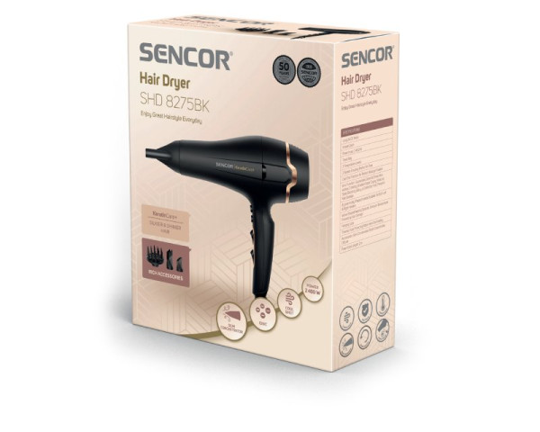 Fen za kosu Sencor SHD 8275BK/snaga 2400W