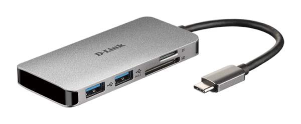 Docking D-Link DUB-M610 6in1 USB-C - HDMI/USB3.0x2/CR/PD