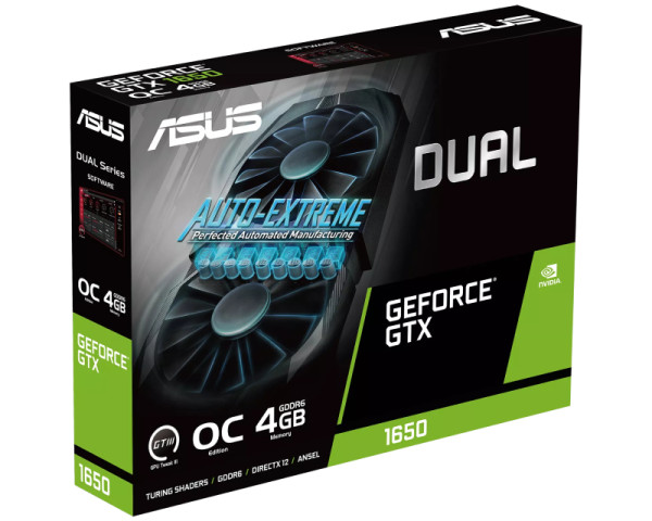 Grafička karta Asus Dual-GTX1650-O4GD6-P-EVO GDDR6 4GB 128 bit DVI/DP/HDMI