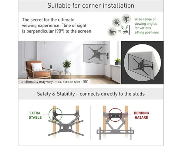 BARKAN BM464 LCD TV zglobni zidni nosač od 13 do 90 inča 