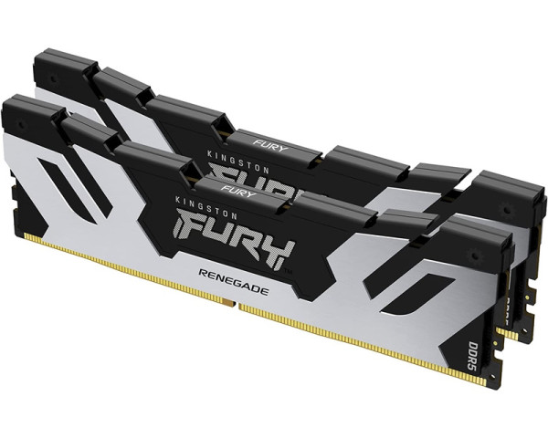 Memorija KINGSTON 64GB(2x32GB)/DIMM/DDR5/6000MHz/CL32/FURY Renegade Silver XMP