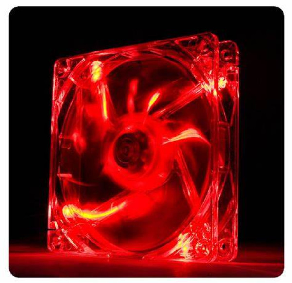 Case Fan Thermaltake Pure 12 Red LED120mm1000rpmTransparent