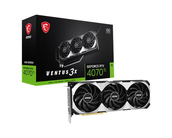 VGA MSI RTX 4070 TI VENTUS 3X E1 12G OC
