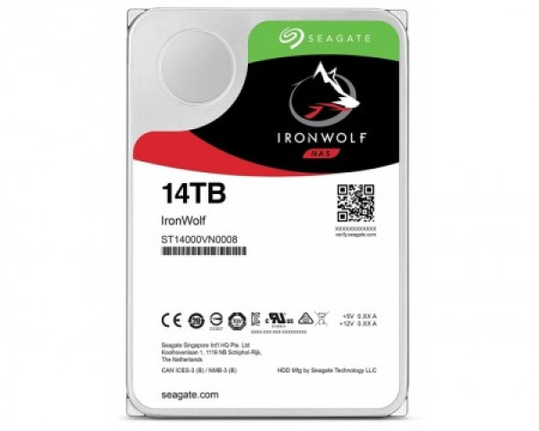 HDD Seagate 14TB IronWolf ST14000VN0008 7200RPM 256MB NAS