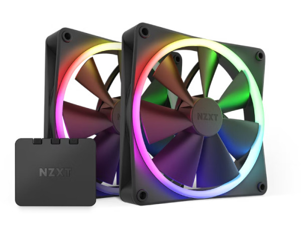NZXT F140 RGB Twin Pack 140mm ventilator crni (RF-R14DF-B1) 
