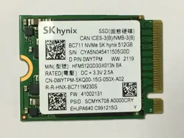SSD M.2 NVMe 512GB Hynix  BC711  2230 Bulk