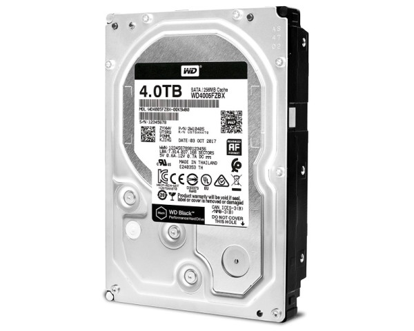 WD 4TB 3.5'' SATA III 256MB 7.200rpm WD4005FZBX Black hard disk