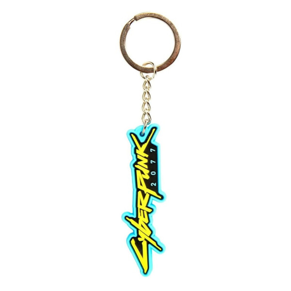 Cyberpunk 2077 Logo PVC Keychain Multicolor