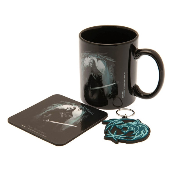 The Witcher (The Hunter) Mug Coaster and Keychain