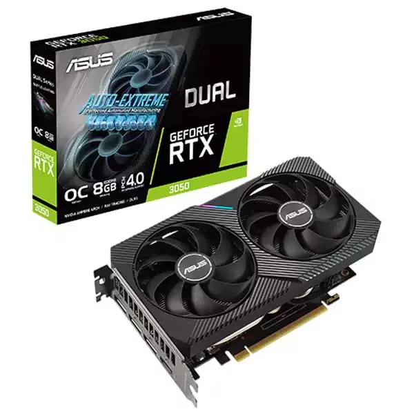 Grafička karta ASUS GeForce RTX 3050 DUAL-RTX3050-O8G OC  128 Bit 3xDPHDMI bulk